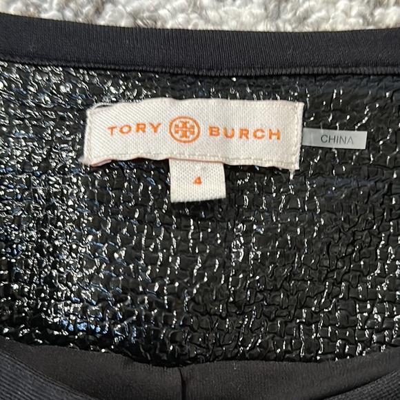 TORY BURCH Gorgeous Daria Patent Leather/Tweed Jacket~ size 4 - Picture 3 of 8